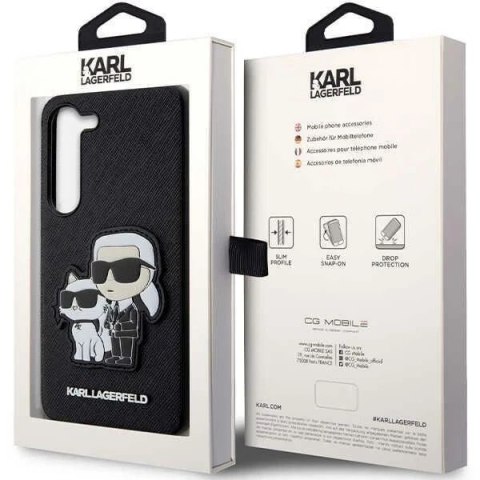 Karl Lagerfeld KLHCS23SSANKCPK do Samsung Galaxy S23 S911 hardcase czarny/black Saffiano Karl & Choupette