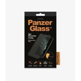 Szkło PanzerGlass E2E Super+ do iPhone Xs Max /11 Pro Max Case Friendly Privacy czarny/black