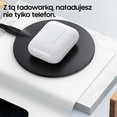 USAMS Ładowarka indukcyjna US-CD149 15W Ultra thin biały/white CD149DZ02