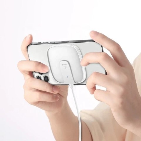 USAMS Ładowarka indukcyjna US-CD153 magnetic 15W iPhone 12 series biały/white CD153DZ02
