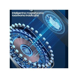 USAMS Ładowarka indukcyjna US-CD159 magnetic W1 15W Extra-thin iPhone 12 series czarny/black CD159DZ01