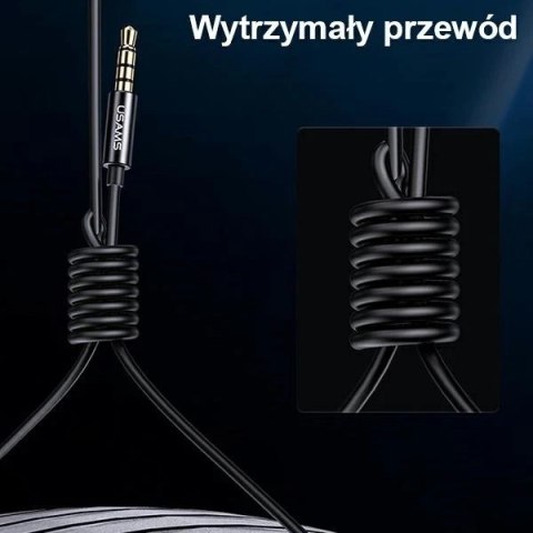 USAMS Słuchawki stereo EP-44 jack 3.5mm czarny/black HSEP4401 (US-SJ548)
