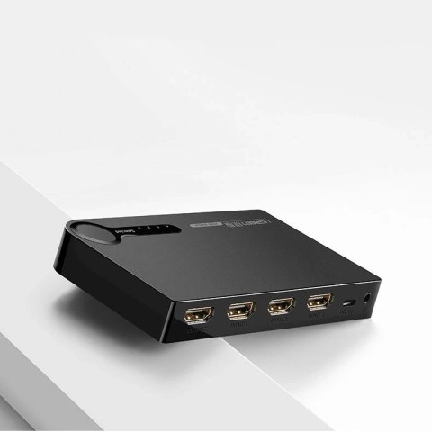 Ugreen przełącznik rozdzielacz splitter switch HDMI - 3x HDMI 3D 4K 7,5 Gbps 36 bit na kanał czarny (40234)