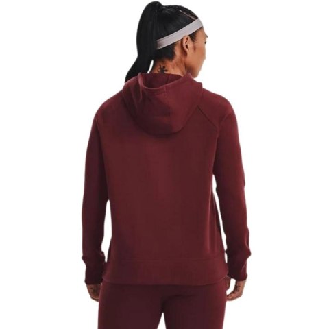 Bluza damska Under Armour Rival Fleece Logo Hoodie bordowa 1356318 690 Bluza damska Under Armour Rival Fleece Logo Hoodie bordowa 1356318 690