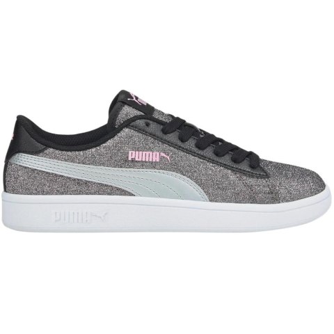 Buty dla dzieci Puma Smash v2 Glitz Glam srebrne 367377 26