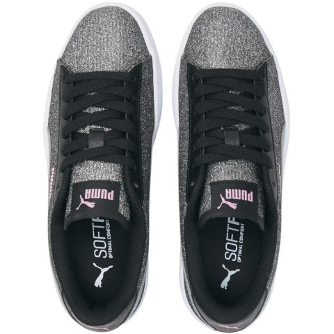 Buty dla dzieci Puma Smash v2 Glitz Glam srebrne 367377 26