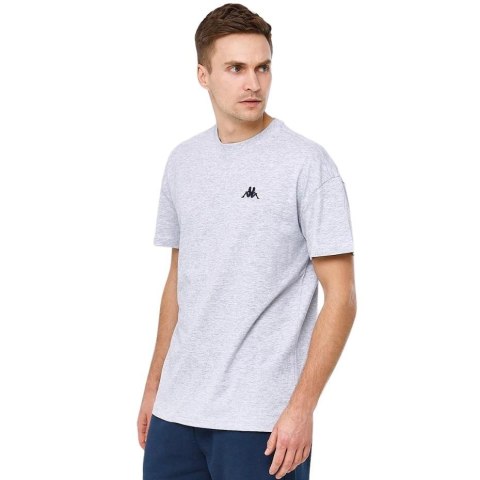 Koszulka męska Kappa Veer Loose Fit szara 707389 15-4101M