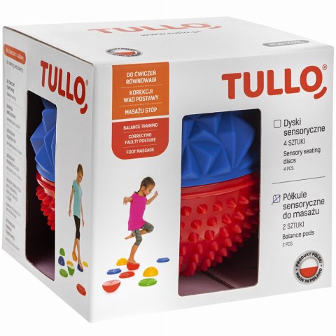 Półkule sensoryczne jeż/diament Tullo 483 2 szt. niebieska/czerwona Półkule sensoryczne jeż/diament Tullo 483 2 szt. niebieska/czerwona