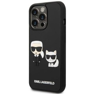 Etui Karl Lagerfeld KLHCP14X3DRKCK do iPhone 14 Pro Max 6,7" hardcase Karl&Choupette Ikonik 3D czarny/black