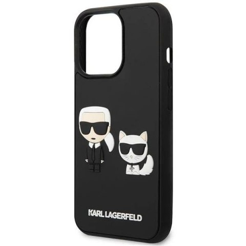 Etui Karl Lagerfeld KLHCP14X3DRKCK do iPhone 14 Pro Max 6,7" hardcase Karl&Choupette Ikonik 3D czarny/black