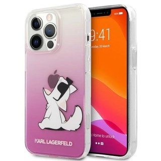 Etui Karl Lagerfeld KLHCP14XCFNRCPI do iPhone 14 Pro Max 6,7" hardcase Choupette Fun różowy/pink