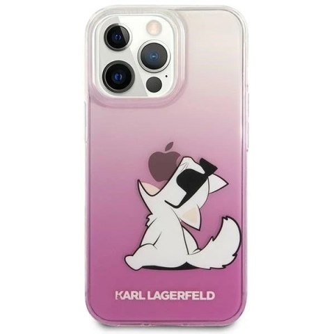 Etui Karl Lagerfeld KLHCP14XCFNRCPI do iPhone 14 Pro Max 6,7" hardcase Choupette Fun różowy/pink