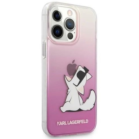 Etui Karl Lagerfeld KLHCP14XCFNRCPI do iPhone 14 Pro Max 6,7" hardcase Choupette Fun różowy/pink