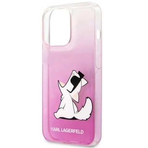 Etui Karl Lagerfeld KLHCP14XCFNRCPI do iPhone 14 Pro Max 6,7" hardcase Choupette Fun różowy/pink