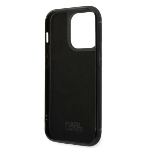Etui Karl Lagerfeld KLHCP14XCSSK do iPhone 14 Pro Max 6,7" hardcase Signature Logo Cardslot czarny/black