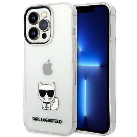 Etui Karl Lagerfeld KLHCP14XCTTR do iPhone 14 Pro Max 6,7" hardcase Choupette Body przeźroczysty/transparent