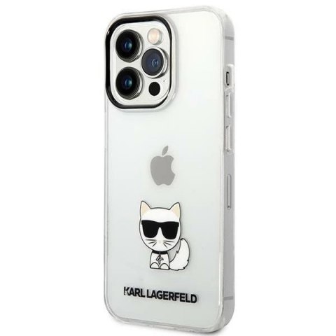 Etui Karl Lagerfeld KLHCP14XCTTR do iPhone 14 Pro Max 6,7" hardcase Choupette Body przeźroczysty/transparent