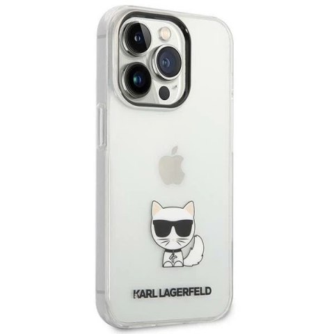 Etui Karl Lagerfeld KLHCP14XCTTR do iPhone 14 Pro Max 6,7" hardcase Choupette Body przeźroczysty/transparent
