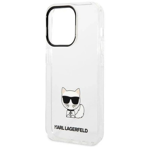 Etui Karl Lagerfeld KLHCP14XCTTR do iPhone 14 Pro Max 6,7" hardcase Choupette Body przeźroczysty/transparent