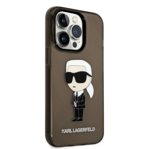 Etui Karl Lagerfeld KLHCP14XHNIKTCK do iPhone 14 Pro Max 6,7" hardcase Ikonik Karl Lagerfeld czarny/black
