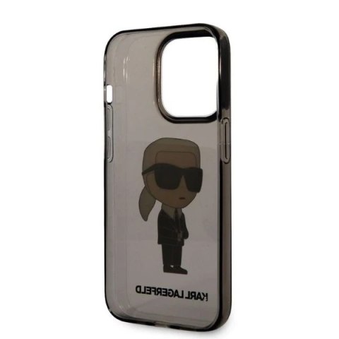 Etui Karl Lagerfeld KLHCP14XHNIKTCK do iPhone 14 Pro Max 6,7" hardcase Ikonik Karl Lagerfeld czarny/black