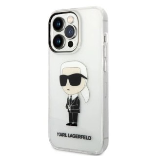 Etui Karl Lagerfeld KLHCP14XHNIKTCT do iPhone 14 Pro Max 6,7" hardcase Ikonik Karl Lagerfeld transparent