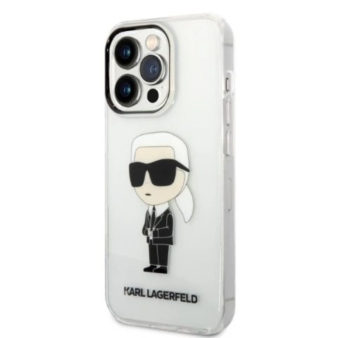 Etui Karl Lagerfeld KLHCP14XHNIKTCT do iPhone 14 Pro Max 6,7" hardcase Ikonik Karl Lagerfeld transparent