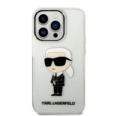 Etui Karl Lagerfeld KLHCP14XHNIKTCT do iPhone 14 Pro Max 6,7" hardcase Ikonik Karl Lagerfeld transparent