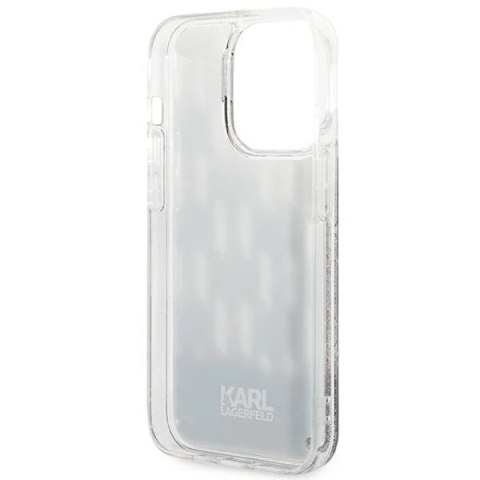 Etui Karl Lagerfeld KLHCP14XLMNMK do iPhone 14 Pro Max 6,7" hardcase Liquid Glitter Monogram czarny/black