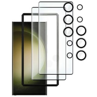 Szkło Hartowane 2x ekran +2x aparat ESR do Samsung Galaxy S23 Ultra - Protector Set 2-pack Clear