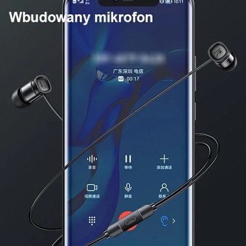 USAMS Słuchawki stereo EP-46 USB-C czerwony/red 1,2m HSEP4604