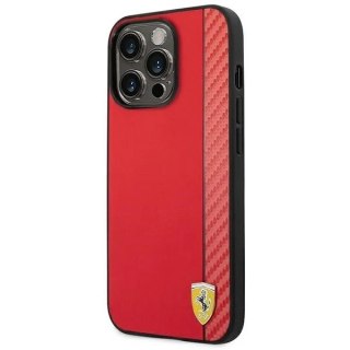 Etui Ferrari FEHCP14XAXRE do iPhone 14 Pro Max 6,7" hardcase Carbon czerwony/red