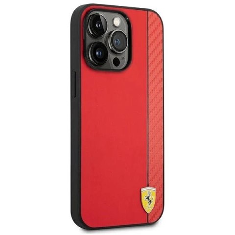 Etui Ferrari FEHCP14XAXRE do iPhone 14 Pro Max 6,7" hardcase Carbon czerwony/red