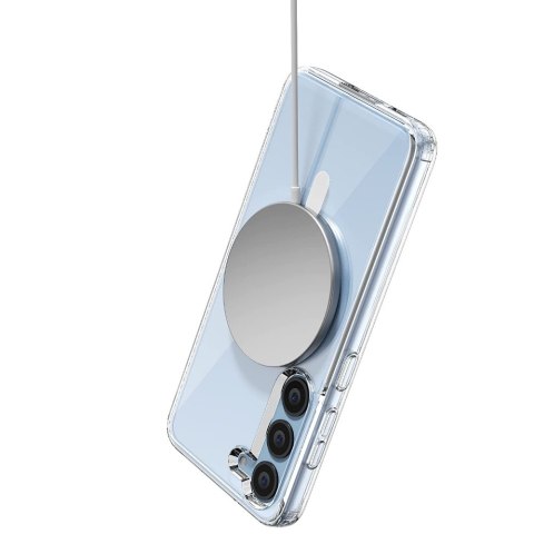 Etui Flexair Hybrid Case do MagSafe do Samsung Galaxy S23+ Plus clear obudowa magnes przezroczyste