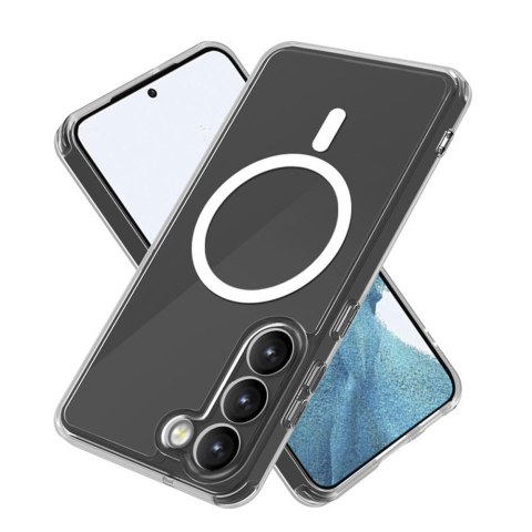 Etui Flexair Hybrid Case do MagSafe do Samsung Galaxy S23+ Plus clear obudowa magnes przezroczyste