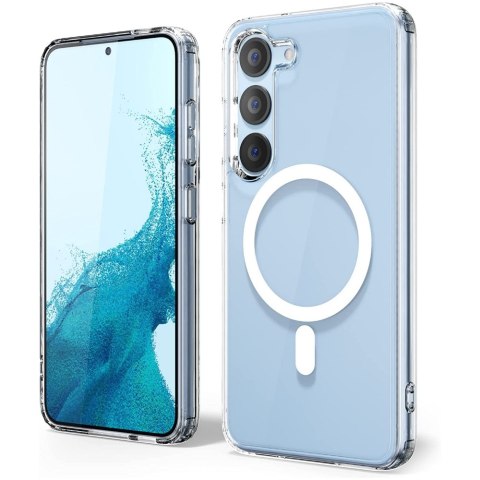 Etui Flexair Hybrid Case do MagSafe do Samsung Galaxy S23+ Plus clear obudowa magnes przezroczyste