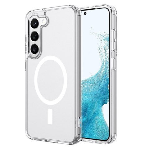 Etui Flexair Hybrid Case do MagSafe do Samsung Galaxy S23+ Plus clear obudowa magnes przezroczyste