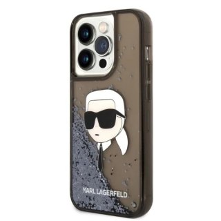 Etui Karl Lagerfeld KLHCP14XLNKHCK do iPhone 14 Pro Max 6,7" hardcase Glitter Karl Head czarny/black