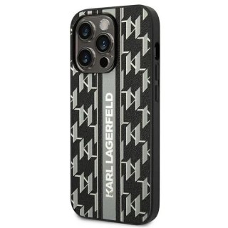Etui Karl Lagerfeld KLHCP14XPGKLSKG do iPhone 14 Pro Max 6,7" hardcase Monogram Stripe szary/grey