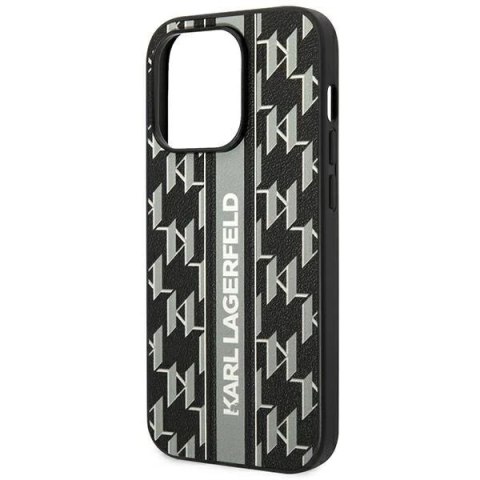 Etui Karl Lagerfeld KLHCP14XPGKLSKG do iPhone 14 Pro Max 6,7" hardcase Monogram Stripe szary/grey