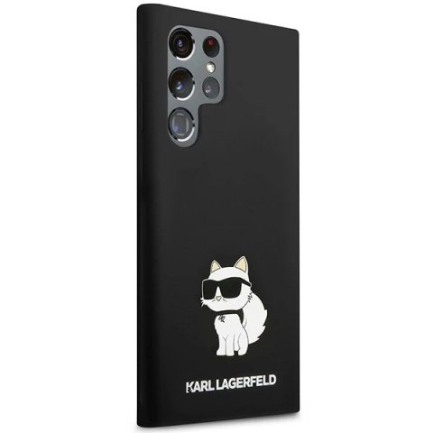 Etui Karl Lagerfeld KLHCS23LSNCHBCK do Samsung Galaxy S23 Ultra S918 hardcase Silicone Choupette czarny/black