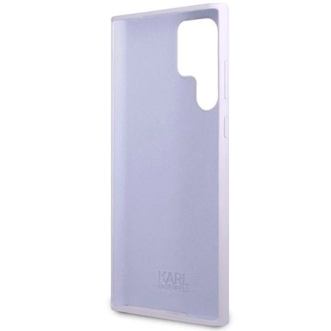 Etui Karl Lagerfeld KLHCS23LSNIKBCU do Samsung Galaxy S23 Ultra S918 hardcase Silicone Ikonik purpurowy/purple