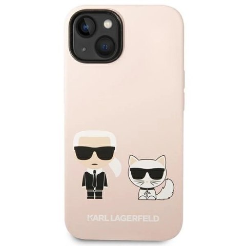 Etui Karl Lagerfeld KLHMP14MSSKCI do iPhone 14 Plus 6,7" hardcase Silicone Karl & Choupette Magsafe jasnoróżowy/light pink