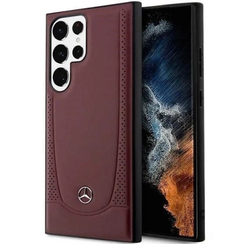 Etui Mercedes MEHCS23LARMRE do Samsung Galaxy S23 Ultra S918 hardcase Leather Urban Bengale czerwony/red