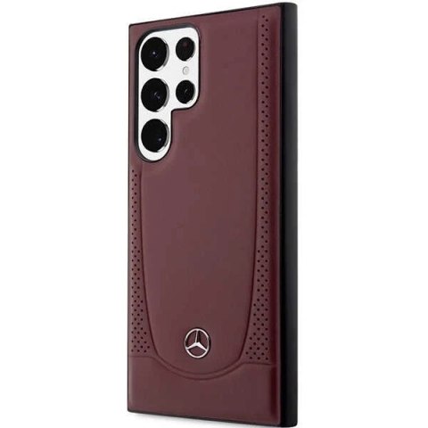 Etui Mercedes MEHCS23LARMRE do Samsung Galaxy S23 Ultra S918 hardcase Leather Urban Bengale czerwony/red