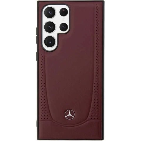 Etui Mercedes MEHCS23LARMRE do Samsung Galaxy S23 Ultra S918 hardcase Leather Urban Bengale czerwony/red