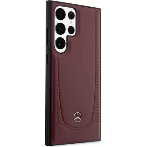 Etui Mercedes MEHCS23LARMRE do Samsung Galaxy S23 Ultra S918 hardcase Leather Urban Bengale czerwony/red