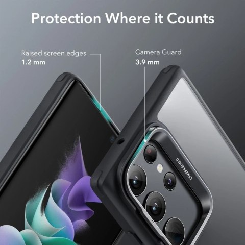 Etui na telefon ESR Classic Kickstand do Samsung Galaxy S23 Ultra Clear/Black