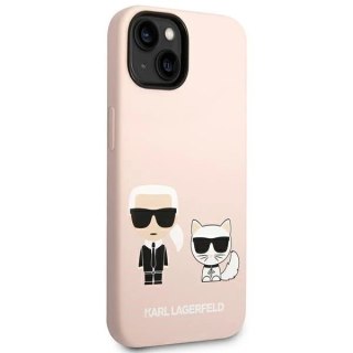 Etui Hardcase Karl Lagerfeld KLHMP14SSSKCI do iPhone 14 6,1" Silicone Karl & Choupette Magsafe