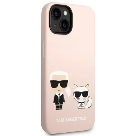 Etui Hardcase Karl Lagerfeld KLHMP14SSSKCI do iPhone 14 6,1" Silicone Karl & Choupette Magsafe